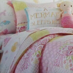 Levtex Kids Isla two piece Mermaid Sleep's Here, bedding Set new with Tags